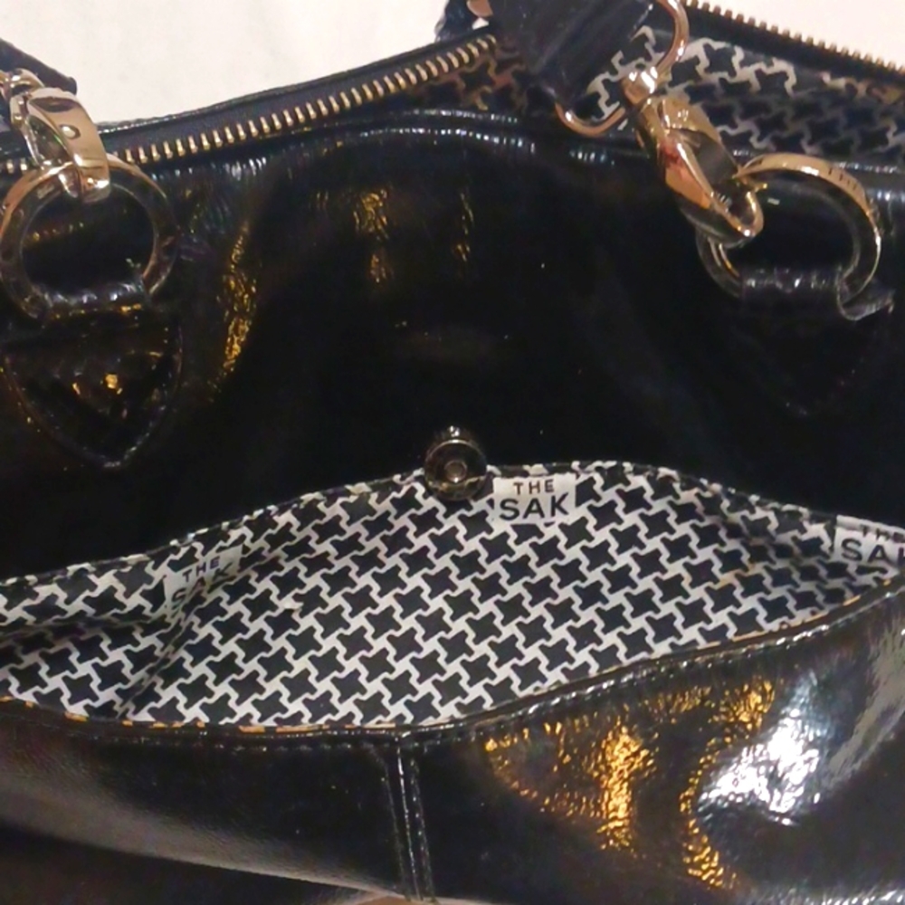 The Sak Unique Patent Leather Shoulder Bag - Picture 9 of 16